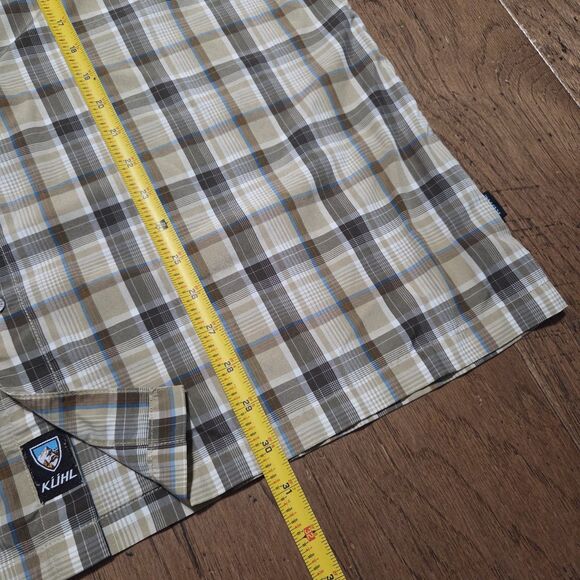 Kuhl Eluxur Shirt Men's XL Short Sleeve Button Up Hiking Outdoors - Picture 8 of 8